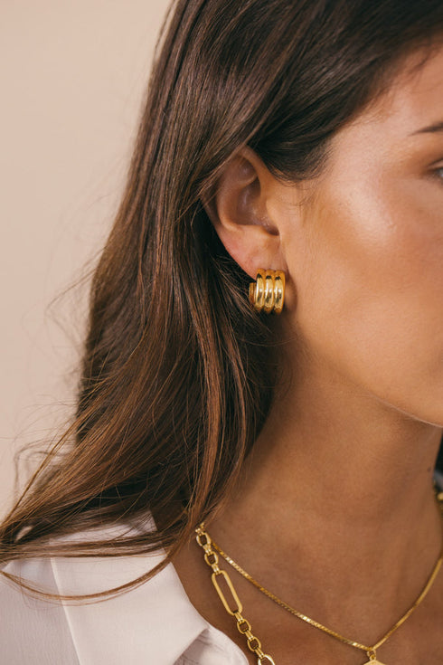 BOLD SOUL TRIPLE HOOPS ZILVER